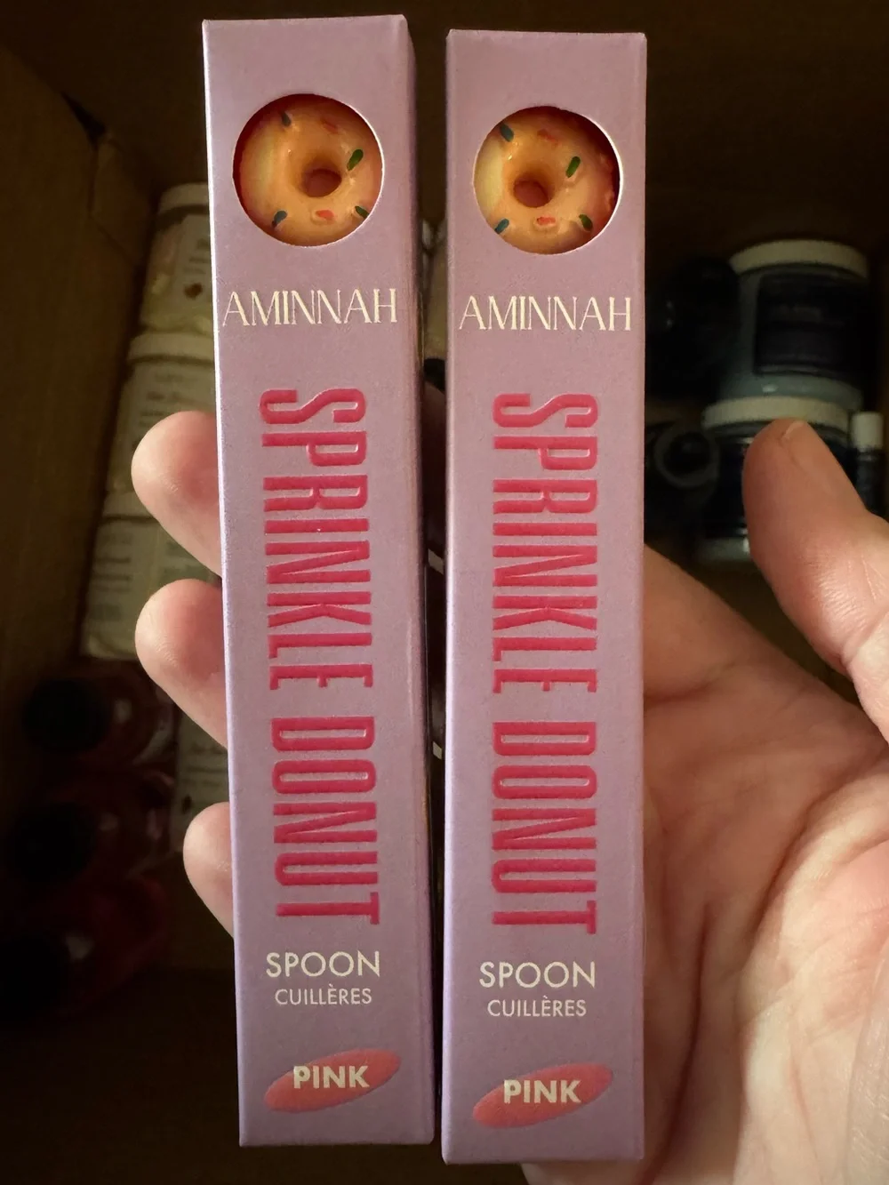 Aminnah Sprinkle Donut Body Butter Spoon — Pink